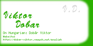 viktor dobar business card